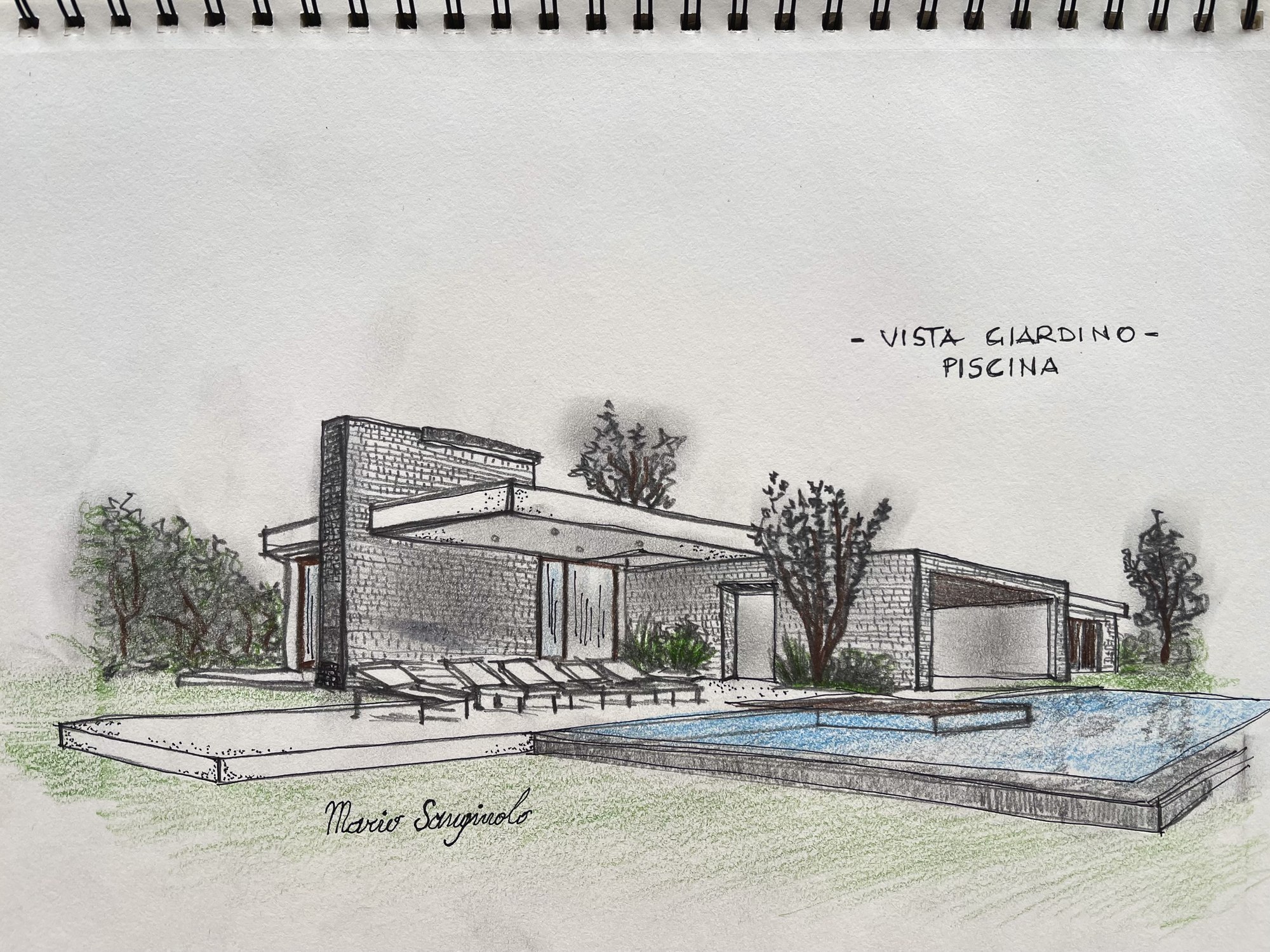 Villa contemporanea — Il segno iniziale, vista 1